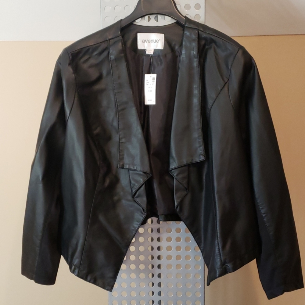 Avenue Faux Leather Jacket 22/24